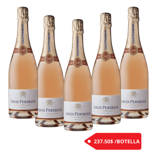 6 BOTELLAS LOUIS PERDRIER BRUT ROSE 750 ml - Enoterra Wine Market