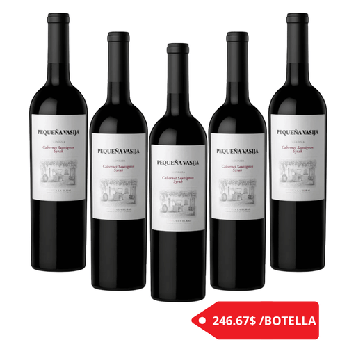6 BOTELLAS PEQUEÑA VASIJA CABERNET SAUVIGNON SYRAH 750ml - Enoterra Wine Market