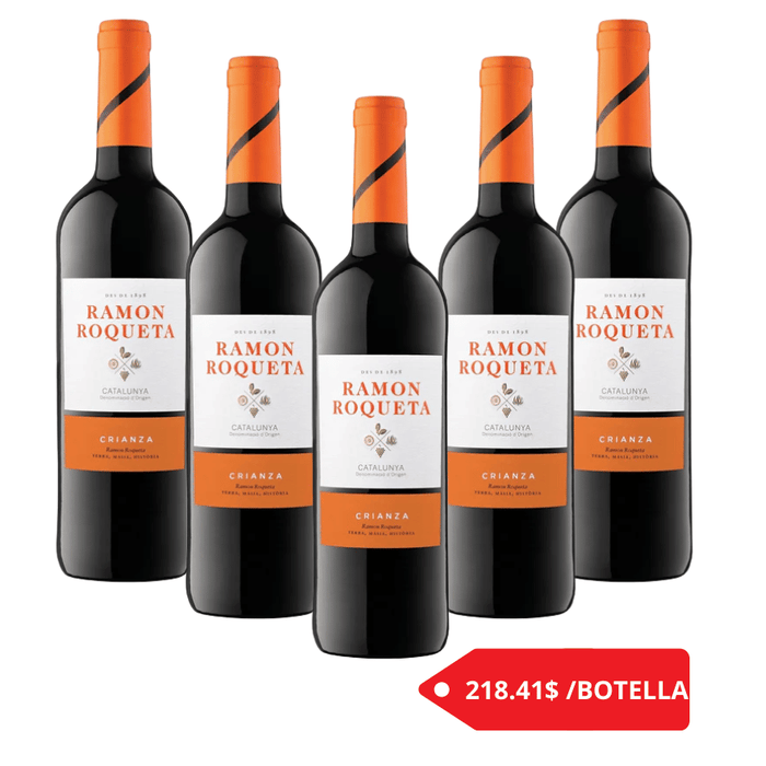 6 BOTELLAS ROQUETA CRIANZA 750 ml - Enoterra Wine Market
