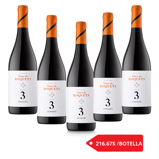 6 BOTELLAS ROQUETA GARNACHA 750 ml - Enoterra Wine Market